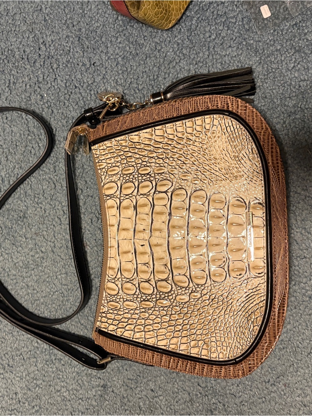Brahmin Timeless Taupe Skien Shayna